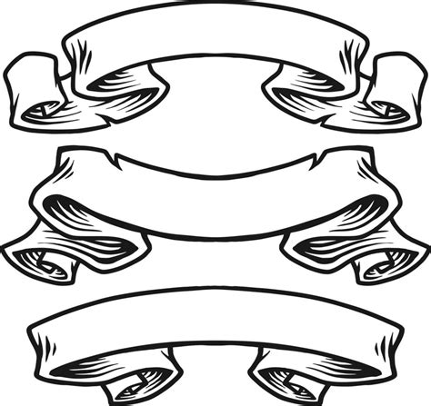 ribbon banner vector|ribbon banner drawing.